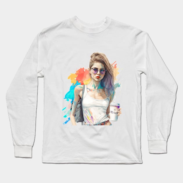 Yas Kween [Summer Vibes] Long Sleeve T-Shirt by dmac